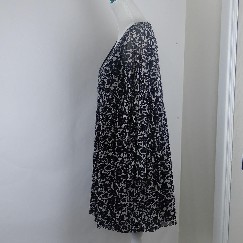 BCBGMAXAZRIA Transparent Long Sleeve Black Dress - Picture 5 of 8